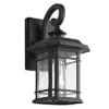Lolia Outdoor Wall Lantern - PLT4010 - Clear/Black - Safavieh