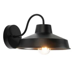 Quarry 9.84" Outdoor Sconce (Set Of 2) - PLT7022 - Black - Safavieh -Lighting Store GUEST 0152e378 7454 4482 a2cf 5b5a8e82b354