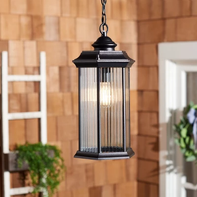 Hylan 8.27" Outdoor Pendant - PLT7007 - Black - Safavieh 5 Hylan 8.27" Outdoor Pendant - PLT7007 - Black - Safavieh - Image 3