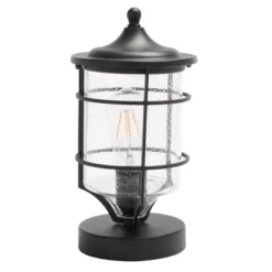 Rueda 6.3" Outdoor Table Lamp - PLT7041 - Black - Safavieh -Lighting Store GUEST 03660792 e36e 4602 82e4 34f2b48b1f76