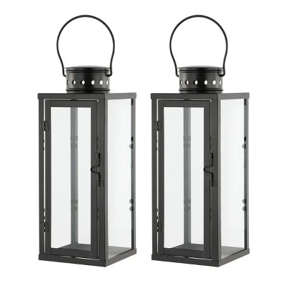 Lorient 21.5" Indoor/Outdoor Lantern (Set Of 2) - PLT4069 - Black - Safavieh 6 Lorient 21.5" Indoor/Outdoor Lantern (Set Of 2) - PLT4069 - Black - Safavieh - Image 4