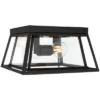 Rydler 11" Outdoor Flush Mount - PLT7029 - Black - Safavieh -Lighting Store GUEST 05db5baf 43f3 4225 9c07 4cd3dcaa1af8