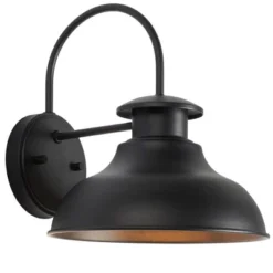 Linden 10" Outdoor Wall Sconce (Set Of 2) - PLT7001 - Black - Safavieh -Lighting Store GUEST 06425b28 cd78 4629 9509 985bd92c06af