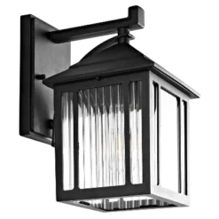 Ranzi Outdoor Wall Lantern - PLT4009 - Clear/Black - Safavieh -Lighting Store GUEST 06fa4922 9e47 4477 8266 1aa54f173e8c
