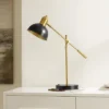Amur Table Lamp W/ USB Port - 24 Inch Height - TBL4456 - Black/Brass - Safavieh