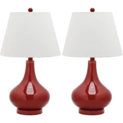 Amy Gourd Glass Table Lamp (Set Of 2) - 24" Height - LIT4087 - Safavieh 27 Amy Gourd Glass Table Lamp (Set Of 2) - 24" Height - LIT4087 - Safavieh -Lighting Store GUEST 0a4addf7 fc45 4098 8b4d 94f95717136f
