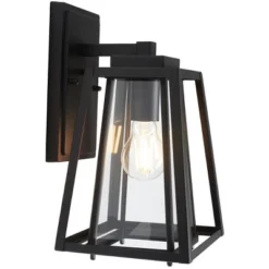 Rydler 7.48" Outdoor Sconce (Set Of 2) - PLT7030 - Black - Safavieh -Lighting Store GUEST 0dbf1329 8f18 4450 8d47 1d9c8675678b