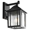 Ranzi Outdoor Wall Lantern - PLT4009 - Clear/Black - Safavieh -Lighting Store GUEST 0e27199b 1e03 436e b88d 1e2c3f454caf