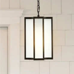 Hyla 8" Outdoor Pendant - PLT4024 - Black - Safavieh -Lighting Store GUEST 109448fc 1c1d 473d b90b 9867a968626e