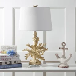 Faux Coral Branch Table Lamp (Set Of 2) - 28.5 Inch Height - LIT4161 - Creme - Safavieh -Lighting Store GUEST 152e8ec6 c683 44f4 b4d1 897e943aa6d2