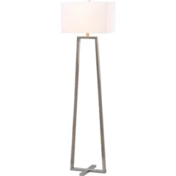 Lyell Floor Lamp - LIT4303 - Pewter - Safavieh