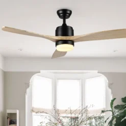 Vencin Led Light 52" Ceiling Fan - CLF1020 - Black - Safavieh -Lighting Store GUEST 1ba9632b d09e 4b7f 8eab fab7d4ccc749