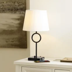 Vynn Table Lamp W/ USB Port - 19 Inch Height - TBL4507 - Black - Safavieh -Lighting Store GUEST 1f22141b 7f7e 468d b03c ae228f9e01b7