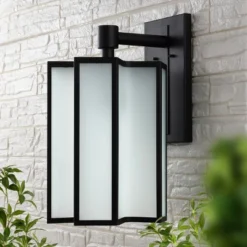 Hyla 12" Outdoor Sconce - PLT4023 - Black - Safavieh -Lighting Store GUEST 202d305b 34a4 446d a505 7e717709094c