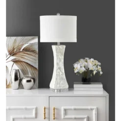 Shelley Concave Table Lamp - 30 Inch Height - LIT4146 - Safavieh -Lighting Store GUEST 23d09542 8702 49dc bd9d 537d39a80c7c