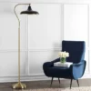 Stefan Floor Lamp - FLL4046 - Brass/Black - Safavieh