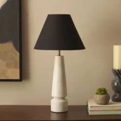 Enza 21.5" Marble Table Lamp - TBL3027 - White - Safavieh -Lighting Store GUEST 2600c46e abf7 444a ae41 3dcc76f44079