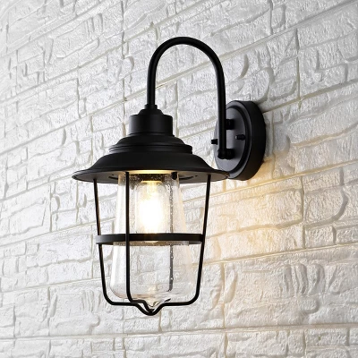 Penber 10" Outdoor Sconce (Set Of 2) - PLT4040 - Black - Safavieh 4 Penber 10" Outdoor Sconce (Set Of 2) - PLT4040 - Black - Safavieh - Image 2