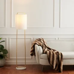 Giulia 63" Floor Lamp - FLL7006 - Gold/White Marble - Safavieh -Lighting Store GUEST 274ce399 3010 4394 b960 e81e9533c17a