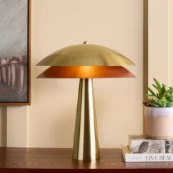 Rafaela 18" Table Lamp - TBL2033 - Brass - Safavieh -Lighting Store GUEST 2956410a ffbd 4d91 8dcf b955d9b33b6d