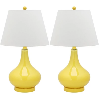 Amy Gourd Glass Table Lamp (Set Of 2) - 24" Height - LIT4087 - Safavieh 16 Amy Gourd Glass Table Lamp (Set Of 2) - 24" Height - LIT4087 - Safavieh - Image 14