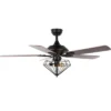 Leanne 2 Light 52" Ceiling Fan - CLF1026 - Black - Safavieh