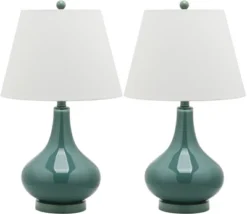 Amy Gourd Glass Table Lamp (Set Of 2) - 24" Height - LIT4087 - Safavieh 23 Amy Gourd Glass Table Lamp (Set Of 2) - 24" Height - LIT4087 - Safavieh -Lighting Store GUEST 2f4fdb11 df72 440e 9b6f f31d385368e7