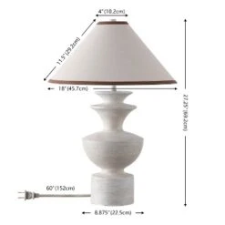 Esme 27" Table Lamp - TBL4646 - Antique White - Safavieh -Lighting Store GUEST 30427ea3 21b5 4fb8 b04b db56a1e7a0af
