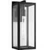 Welson Outdoor Wall Lantern - PLT4007 - Clear/Black - Safavieh
