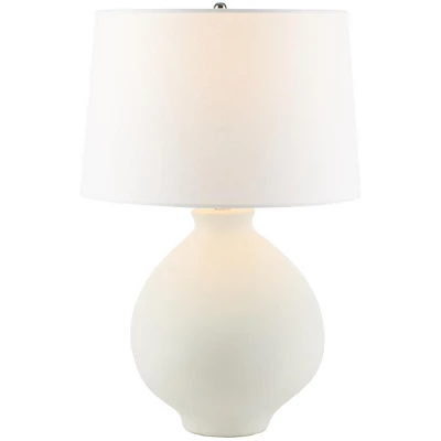 Costa Table Lamp - 25.5 Inch Height - TBL2009 - White - Safavieh 4 Costa Table Lamp - 25.5 Inch Height - TBL2009 - White - Safavieh - Image 2