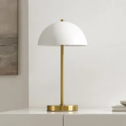 Goldie Table Lamp - 18 Inch Height - TBL4566 - Brass/White - Safavieh -Lighting Store GUEST 3271e8fc 4700 49ee b0da a0f5f0a6e806