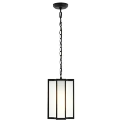 Hyla 8" Outdoor Pendant - PLT4024 - Black - Safavieh