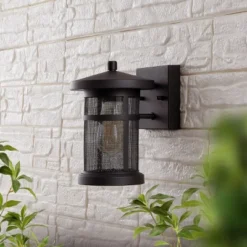 Osprey 7.5" Outdoor Sconce (Set Of 2) - PLT4029 - Black - Safavieh -Lighting Store GUEST 35658d11 8171 4014 948c f53293c2b5aa