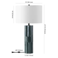 Tolliver Marble Table Lamp - CTL1081 - Dark Green/White - Safavieh Couture -Lighting Store GUEST 35986ecc baf1 47c8 9817 1af46560b4f3
