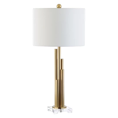 (Set Of 2) 32" Hopper Table Lamp Brass Gold (Includes LED Light Bulb) - Safavieh 4 (Set Of 2) 32" Hopper Table Lamp Brass Gold (Includes LED Light Bulb) - Safavieh - Image 2