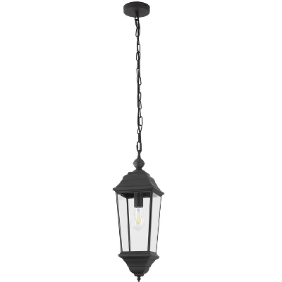 Teri 7" Outdoor Pendant - PLT4083 - Black - Safavieh 6 Teri 7" Outdoor Pendant - PLT4083 - Black - Safavieh - Image 4