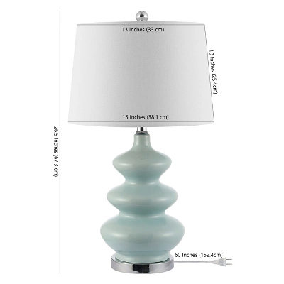 Brielle Table Lamp - Blue - Safavieh 4 Brielle Table Lamp - Blue - Safavieh - Image 2