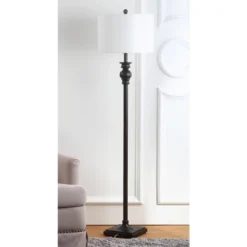 Alphie Floor Lamp - LIT4344 - Ebony - Safavieh