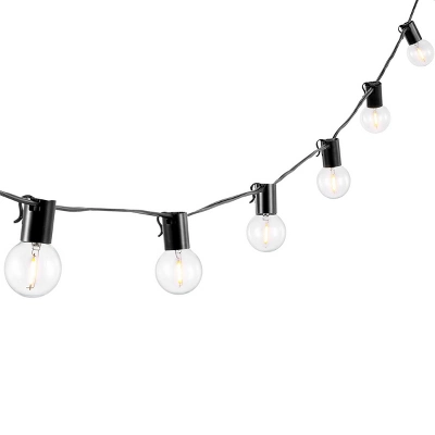 Huron LED Outdoor String Lights - 120" - 10 Light - PLT4045 - Black - Safavieh 5 Huron LED Outdoor String Lights - 120" - 10 Light - PLT4045 - Black - Safavieh - Image 3