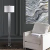 Lovato Floor Lamp - FLL4017 - Chrome/Clear - Safavieh