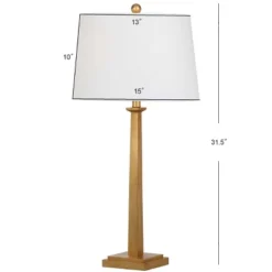 Andino Table Lamp (Set Of 2) - 31.5 Inch Height - TBL4024 - Gold/White - Safavieh -Lighting Store GUEST 4aece987 dced 43f9 b129 ed2f04f3f859