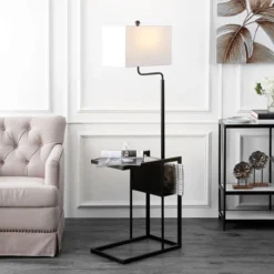 Janson Floor Lamp - Matte Black - Safavieh -Lighting Store GUEST 4e4d3dc9 ef9e 4bea a4da bb7dcba57f23