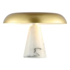Vaughan 10" Table Lamp - Brass Gold/White - Safavieh -Lighting Store GUEST 4f78784e 7270 4f62 95e2 6143b4170d40