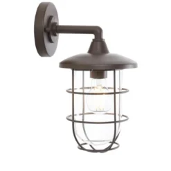 Liese 6.5" Outdoor Wall Sconce (Set Of 2) - PLT7000 - Bronze - Safavieh -Lighting Store GUEST 4f9a937a 6cc7 4134 9088 9bf990d8d907