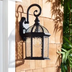 Falyn 8" Outdoor Wall Sconce (Set Of 2) - PLT7004 - Black - Safavieh -Lighting Store GUEST 51137e99 f8dc 47bb bcde de67e8d8f76a