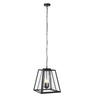 Rydler 13" Outdoor Pendant - PLT7028 - Black - Safavieh 3 Rydler 13" Outdoor Pendant - PLT7028 - Black - Safavieh