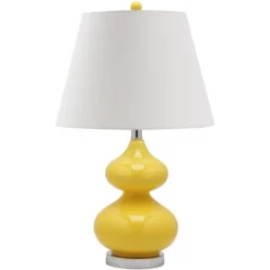 Eva Double Gourd Table Lamp - 24 Inch Height - LIT4086 - Safavieh -Lighting Store GUEST 56087cbb 2b16 49cb ae39 82b08b059241