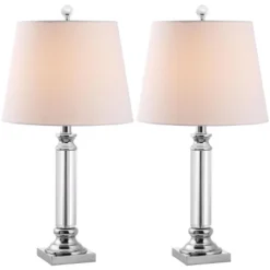 Zara Crystal Table Lamp (Set Of 2) - 24 Inch Height - LIT4098 - Crystal - Safavieh