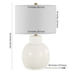 Syra Table Lamp - 24 Inch Height - TBL4360 - Ivory - Safavieh -Lighting Store GUEST 5c0d403d b81c 4187 8c2e 7a44ed4a2ff5