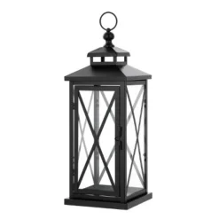 Lirio 20.5" Indoor/Outdoor Lantern (Set Of 2) - PLT4064 - Black - Safavieh -Lighting Store GUEST 5ee5cbe9 0156 4577 a5d9 ec555fc61f8c